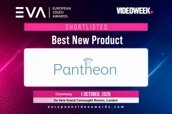 Pantheon Shortlisted for Best New Product at the 2026 European Video Awards